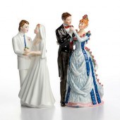 2 ROYAL DOULTON WEDDING FIGURI