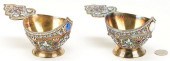 2 RUSSIAN CLOISONNE ENAMELED S