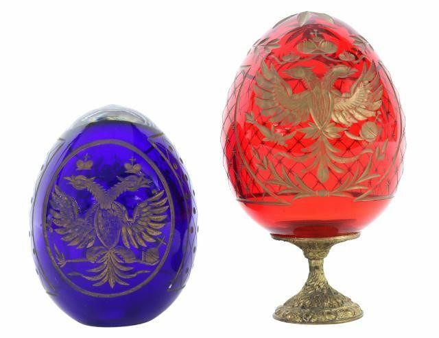 (2) RUSSIAN IMPERIAL CREST CUT
