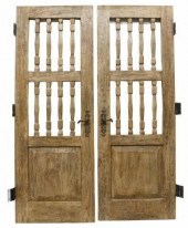(2) RUSTIC ARCHITECTURAL DOORS