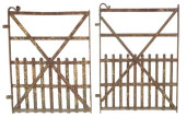 (2) RUSTIC ENGLISH WROUGHT IRO