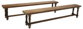 (2) RUSTIC ITALIAN OAK LONG SE