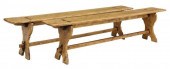 (2) RUSTIC ITALIAN TRESTLE BEN