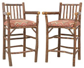 (2) RUSTIC OLD HICKORY FURNITU