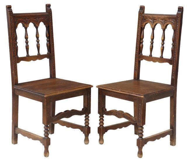 (2) RUSTIC SPANISH BAROQUE STYLE