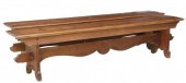(2) RUSTIC WALNUT SCALLOPED AP
