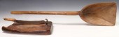 (2) RUSTIC WOOD SHOVEL & TOBAC