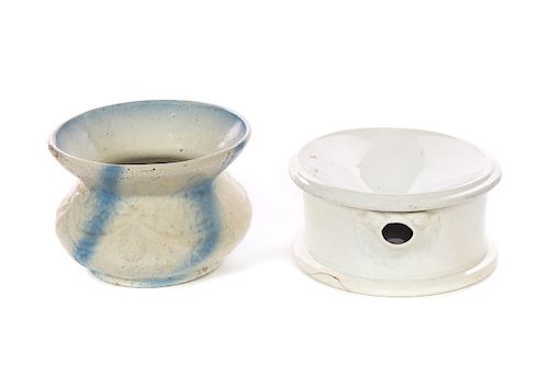2 SALT GLAZE & IRONSTONE