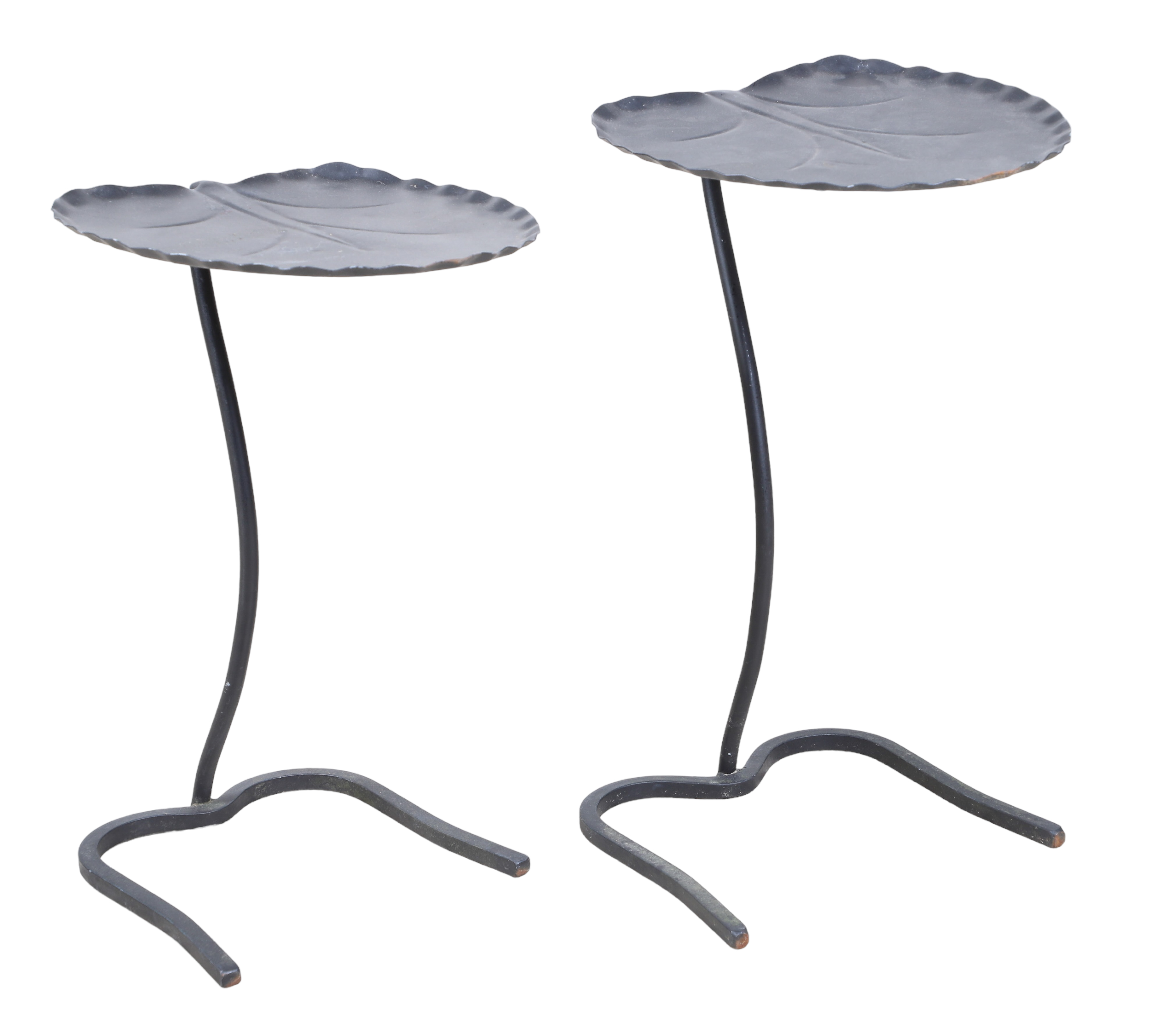 (2) Salterini ebonized lily pad