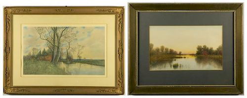 2 SAMUEL CHAFFEE WATERCOLOR