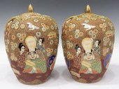 (2) SATSUMA STYLE ENAMELED POR