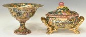 (2) SATSUMA STYLE PARCEL-GILT
