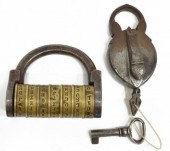 (2) SCARCE ANTIQUE WORD WHEEL