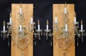 (2) SCHONBEK CRYSTAL SIX-LIGHT