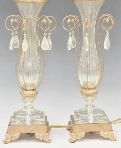 (2) SCHONBEK GLASS & ROCK CRYSTAL