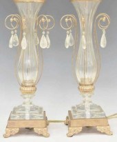 (2) SCHONBEK GLASS & ROCK CRYS