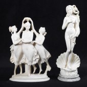 (2) Sculptures, Three Graces a