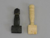 (2) SEAM RUBBERS. 19TH CENTURY