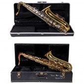 (2) Selmer tenor saxophones, s