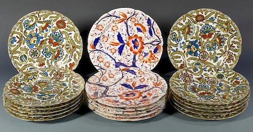 2 SETS FISCHER & MIEG PORCELAIN