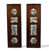 2 SETS FRAMED QIANJIANG ENAMEL