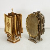 (2) SETS ITALIAN GILT & SILVER
