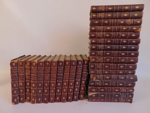2 SETS LEATHER BOOKS: FIELD &