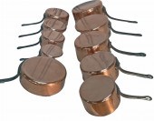 2 SETS OF 5 GRADUATING COPPER