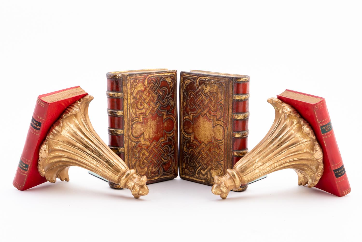 2 SETS OF BOOK MOTIF ITALIAN