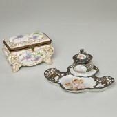 (2) SEVRES PORCELAIN TABLETOP