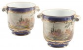 (2) SEVRES STYLE PARCEL GILT P