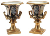 (2) SEVRES STYLE PARCEL-GILT C