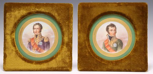(2) SEVRES-STYLE PORCELAIN