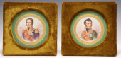 (2) SEVRES-STYLE PORCELAIN NAP
