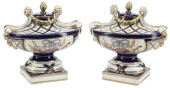 (2) SEVRES-STYLE PORCELAIN VAS
