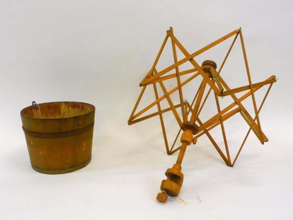 (2) SHAKER ITEMS. 19TH CENTURY. A