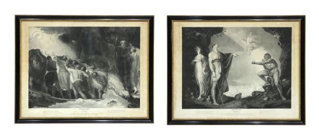 (2) SHAKESPEARE THE TEMPEST STIPPLE