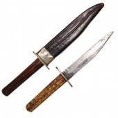 (2) SHEFFIELD FIXED BLADE KNIV