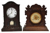 (2) SHELF CLOCKS, (1) ANSONIA