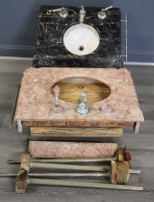 2 SHERYL WAGNER MARBLE SINKS.
