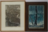 (2) SHIRO KASAMATSU WOODBLOCK