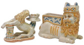 (2) SICILIAN MAJOLICA GLAZED C