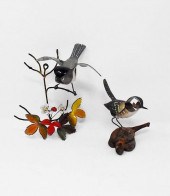 2 SIGNED BRUMM ENAMELED BIRDS2