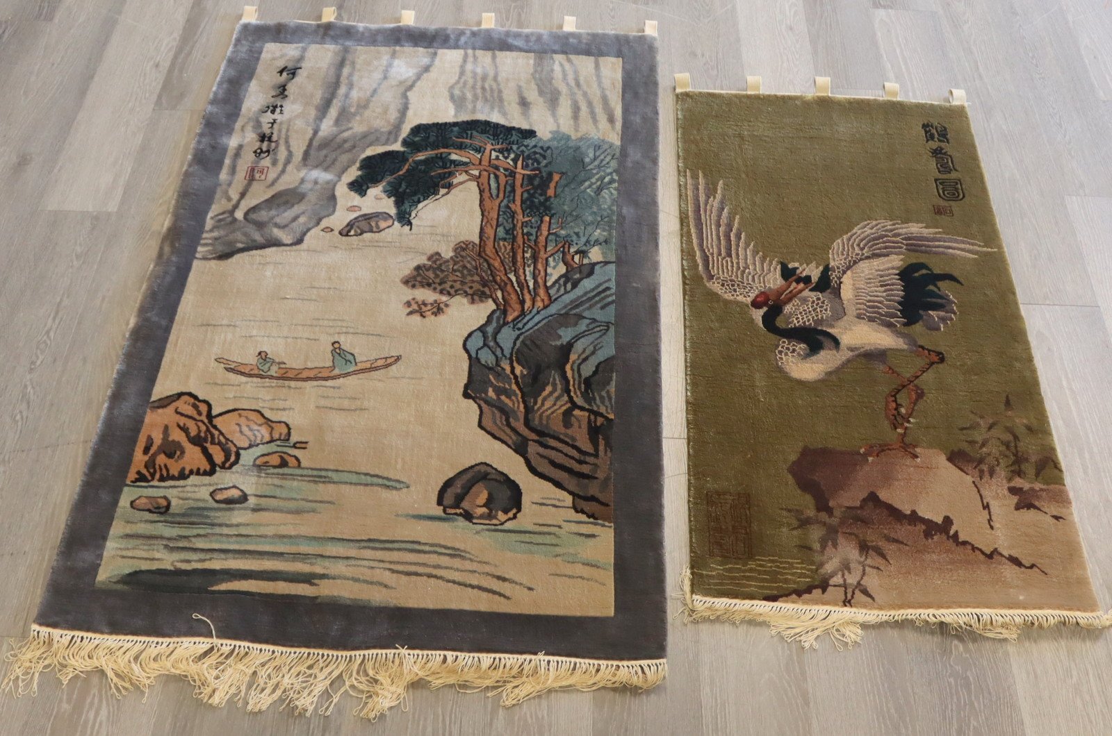 (2) SIGNED CHINESE HANGING
