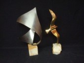 2 Signed Curtis Jere Sculpture