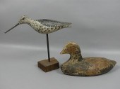 2 SIGNED DECOYS - DUCK & SHORE