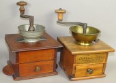 2 SIGNED DRAWER BOX COFFEE MIL