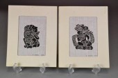 (2) SIGNED E. CANUL PAINTINGS