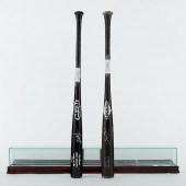 2 SIGNED GAME USED BASEBALL BA