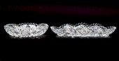 2 SIGNED LIBBEY ABP CUT GLASS